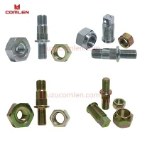 น๊อตล้อหน้าและหายากและน็อตล้อสำหรับ ISUZU NKR NPR NQR 700P 8943834371 8943834361 8-94383437-1 8-94383436-1